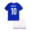 Virallinen Fanipaita + Shortsit Ranska Mbappé 10 Kotipelipaita Euro 2024 - Lasten